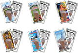 Nashville FootWhere® Souvenir Magnets. 6 Piece Set. Made in USA