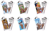 Nashville FootWhere® Souvenir Zipper-Pulls. 6 Piece Set. Made in USA