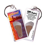 New York City FootWhere® Souvenir Keychain 72. pieces/ 12 assorted styles.