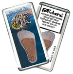 Load image into Gallery viewer, New York City  FootWhere® Souvenir Fridge Magnets. 12 Piece Set. Made in USA
