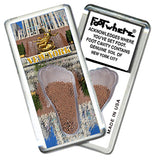 New York City  FootWhere® Souvenir Fridge Magnets. 12 Piece Set. Made in USA