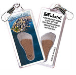 Load image into Gallery viewer, New York City  FootWhere® Souvenir Zipper-Pulls. 12 Piece Set. Made in USA
