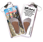 Load image into Gallery viewer, New York City  FootWhere® Souvenir Zipper-Pulls. 6 Piece Set. Made in USA
