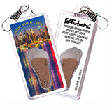 New York City FootWhere® Souvenir Zipper-Pull. 72. pieces/ 12 assorted styles.