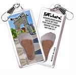 Load image into Gallery viewer, New York City  FootWhere® Souvenir Zipper-Pulls. 12 Piece Set. Made in USA
