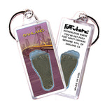 Load image into Gallery viewer, Oakland FootWhere® Souvenir Keychain. 72 pieces/6 assorted styles.
