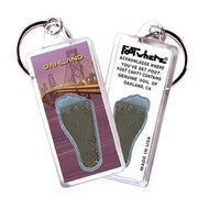 Oakland FootWhere® Souvenir Keychains. 6 Piece Set. Made in USA