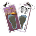 Load image into Gallery viewer, Oakland FootWhere® Souvenir Zipper-Pulls. 6 Piece Set. Made in USA
