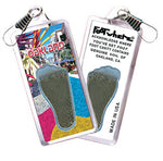 Load image into Gallery viewer, Oakland FootWhere® Souvenir Zipper-Pulls. 6 Piece Set. Made in USA
