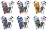 Oakland FootWhere® Souvenir Zipper-Pulls. 6 Piece Set. Made in USA