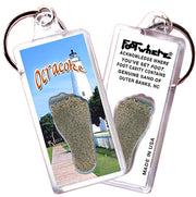 Outer Banks FootWhere Souvenir Keychains. 3 Piece Set. Made in USA