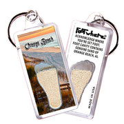 Orange Beach FootWhere® Souvenir Keychains. 72 pieces/6 assorted styles.