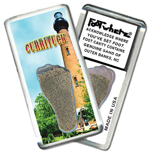 Outer Banks, NC FootWhere® Souvenir Magnet. 72 pieces/3 assorted styles.