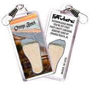 Orange Beach FootWhere® Souvenir Zipper-Pull. Made in USA