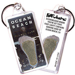 Load image into Gallery viewer, Ocean Beach FootWhere® Souvenir Keychain. 72 pieces/6 assorted styles.
