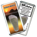 Ocean Beach FootWhere® Souvenir Magnet. 72 pieces/6 assorted styles.