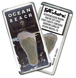 Ocean Beach FootWhere® Souvenir Magnet. 72 pieces/6 assorted styles.