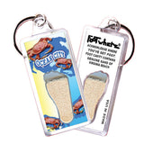 Ocean City FootWhere® Souvenir Keychains. 6 Piece Set. Made in USA