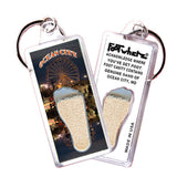 Ocean City FootWhere® Souvenir Keychains. 6 Piece Set. Made in USA