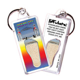 Ocean City FootWhere® Souvenir Keychains. 6 Piece Set. Made in USA