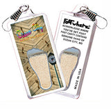 Ocean City FootWhere® Souvenir Zipper-Pull 72 pieces/6 assorted styles.