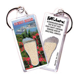 Load image into Gallery viewer, Ocho Rios, Jamaica FootWhere Souvenir Keychain. 72 pieces/6 assorted styles.