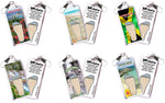 Load image into Gallery viewer, Ocho Rios FootWhere Souvenir Zipper-Pulls. 6 Piece Set. Made in USA