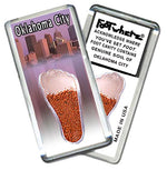 Load image into Gallery viewer, Oklahoma City FootWhere® Souvenir Magnets. 6 Piece Set. Made in USA
