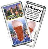 Oklahoma City FootWhere® Souvenir Magnet. 72 pieces/6 assorted styles.
