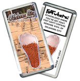 Oklahoma City FootWhere® Souvenir Magnet. 72 pieces/6 assorted styles.