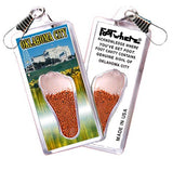 Oklahoma City FootWhere® Souvenir Zipper-Pull. 72 pieces/6 assorted styles.