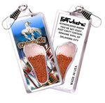 Load image into Gallery viewer, Oklahoma City FootWhere® Souvenir Zipper-Pulls. 6 Piece Set. Made in USA
