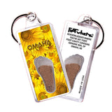 Omaha FootWhere® Souvenir Keychains. 72 pieces/6 assorted styles.