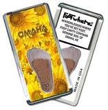 Omaha FootWhere® Souvenir Magnet. 72 pieces/6 assorted styles.