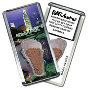 Omaha FootWhere® Souvenir Magnets. 6 Piece Set. Made in USA