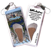 Omaha FootWhere® Souvenir Zipper-Pulls. 6 Piece Set. Made in USA