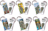 Orlando FootWhere® Souvenir Keychain. 72 pieces/6 assorted styles.