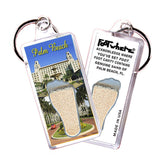 Palm Beach FootWhere® Souvenir Keychain. 72 pieces/6 assorted styles.