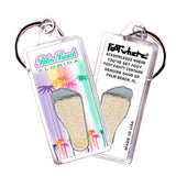 Palm Beach FootWhere® Souvenir Keychain. 72 pieces/6 assorted styles.