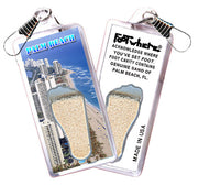 Palm Beach FootWhere® Souvenir Zipper-Pulls. 6 Piece Set. Made in USA