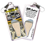 Palm Beach FootWhere® Souvenir Zipper-Pulls. 6 Piece Set. Made in USA