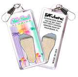 Palm Beach FootWhere® Souvenir Zipper-Pulls. 6 Piece Set. Made in USA