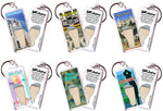 Load image into Gallery viewer, Palm Beach FootWhere® Souvenir Keychains. 6 Piece Set. Made in USA
