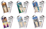 Load image into Gallery viewer, Panama City FootWhere® Souvenir Zipper-Pulls. 6 Piece Set. Made in USA