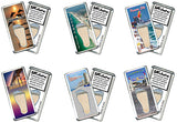 Panama City, FL FootWhere® Souvenir Magnet. 72 pieces/ 6 assorted styles.
