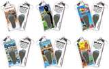 Phoenix FootWhere® Souvenir Zipper-Pull. 72 pieces/6 assorted styles.