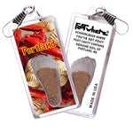 Load image into Gallery viewer, Portland, ME FootWhere® Souvenir Zipper-Pulls. 6 Piece Set. Made in USA
