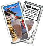 Load image into Gallery viewer, Portland, OR FootWhere® Souvenir Magnet. 6 Piece Set. Made in USA
