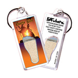 Puerto Rico FootWhere® Souvenir Keychain. 72 pieces/6 assorted styles.