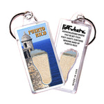 Load image into Gallery viewer, Puerto Rico FootWhere® Souvenir Keychain. 72 pieces/6 assorted styles.

